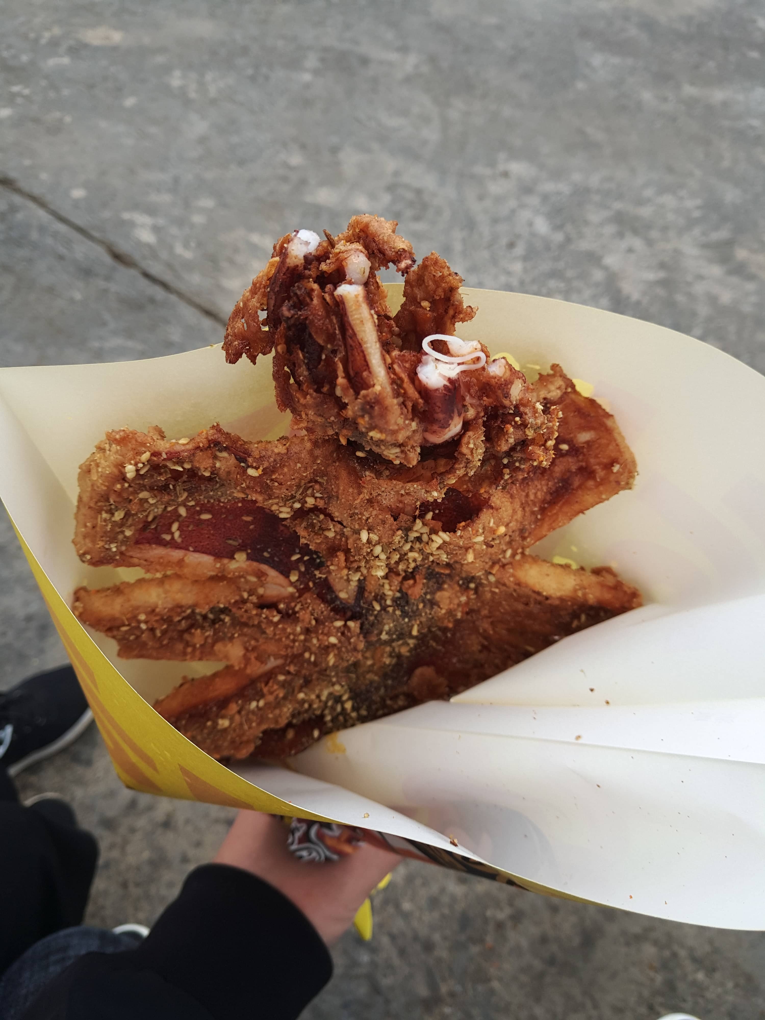 金州区发现王国 别的地方的鱿鱼和这里一比弱爆啦